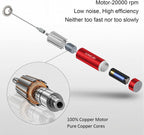 Milk Frother Handheld, Battery Operated Coffee Foamer Drink Mixer with 2 Stainless Steel Electric Whisks for Coffee, Latte, Cappuccino, Hot Chocolate, Protein， Batteries Included, Ruby Red