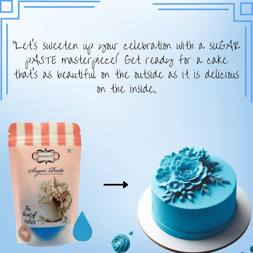 Confect Fondant for Christmas Cakes – Superhero Blue Fondant 8.8 oz | Chefs Choice for Cake Decorating, Sculpting & Holiday Baking | Vegan, Gluten-Free, Nut-Free, Palm Oil-Free – 8.8 Oz