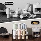 Water Bottle Organizer for Full Stanley and Others' Large Tumbler Organization, Pantry Kitchen Organizers and Storage for Cup Accessories, Water Bottle Holder Wine Rack - 2 Tier Hold 6