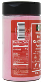NPG Freeze Dried Red Raspberry Juice Powder 7 Oz, Seedless Fine Superfood Powder for Flavoring, Coloring, Baking, Smoothies, Purees, and Acai Bowls, All Natural