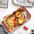 Acacia Wood Platters Small 12"x6" Long Charcuterie Board Rectangle Decorative Tray Wooden Serving Platter for Food Appetizer Cake Plates Kitchen Dish Cheese Boards Rectangular Snack Dessert Trays