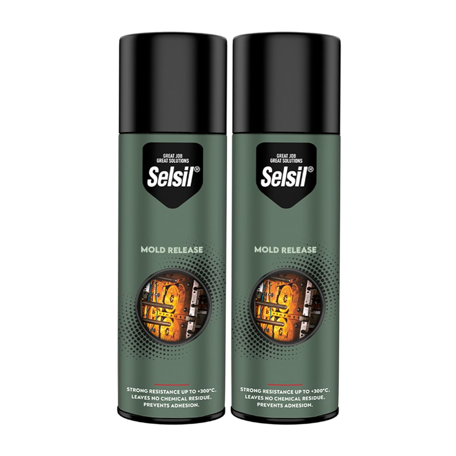 SELSIL Silicone Mold Release Aerosol Spray (2 x 13.5 fl oz) Professional Resin Mold Releaser, Non-Stick, Fast-Drying & Easy Mold Removal, (Pack of 2)