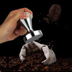 58mm Espresso Tamper, Stainless Steel Coffee Tamper with Silicone Base, Non-Slip Grip Mirror Polish for Even Extraction