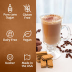 Syruvia Cookie Butter Coffee Syrup - 25.4 fl oz. Kosher and Gluten-Free. Ideal for Enhancing Drinks, Sodas, Shakes, Desserts, and More.