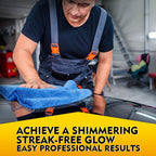 HOMEXCEL Car Drying Towels, 2 Pack Professional Microfiber Towels for Cars, Scratch-Free, Highly Absorbent Drying Towel for Cars, SUVs, RVs, Trucks, and Boats, 31 x 24 inch, Blue