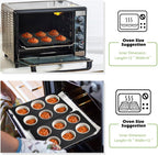 TeamFar Muffin Pan, 6 Cup Muffin Tin Cupcake Pan Tray with Nonstick Coating and Stainless Steel Core, for Home/Kitchen Baking, Healthy & Heatproof, Release Easily & Easy Clean, Set of 3