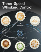 Rechargeable Milk Frother with Stand, Electric Frother Wand Handheld Coffee Foam Maker Detachable Stainless Steel Whisk Drink Mixer Foamer for Latte, Cappuccino, Hot Chocolate, Egg (Silver)