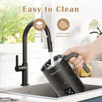 Electric Milk Frother, 4 in 1 Milk Steamer, 11.8oz/350ml Automatic Hot and Cold Foam Maker for Coffee, Latte, Cappuccino, Macchiato, Hot Chocolate, Stainless Steel Body, Matte Black