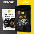 (5g x 40 Pack) Black Hut Squid Ink, Food Coloring Tinta Calamari for Rice Noodles Pasta Spaghetti Risotto, Cuttlefish Ink for Baking mix, Halal Certificate, Contains Molluscs, 7.06 oz / 200 g