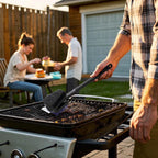 Nylon Grill Brush No Wire Bristle Barbecue Brush Grill Cleaning Kit Safe Grill Scraper Brush for Outdoor Grill Cleaner with Hole BBQ Brush Accessories Clean Cool Grates Gift for Men/Dad 3 PCS