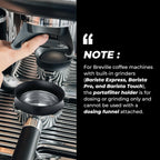 54mm Magnetic Dosing Funnel and Puck Screen Set - Espresso Coffee Dosing Ring - 19mm Anodized Aluminum with 8 Neodymium Magnets Fits 54mm Breville Portafilter (Black)
