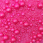 Edible Rose Pink Sugar Pearls Candy Sprinkles 120G/ 4.23Ounce Baking Cake Sprinkles Cupcake and Cake Topper Cookie Decorations Wedding Party Valentines Halloween Christmas Supplies