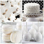 Edible Glitter - 10g Luster Dust Edible Food Grade Coloring Glitter for Cake Decorating, Baking, Drinks - Shimmer Dust Powder, Metallic Color Dusting Powder for Icing, Fondant, Candy, Cookie (White)