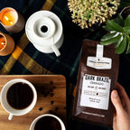 Fresh Roasted Coffee, Dark Brazil Cerrado, 5 lb (80 oz), Med-Dark Roast, Whole Bean, Kosher