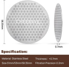 Puck Screen for 58.35mm Portafilter, Reusable Mesh Coffee Filter for Espresso Portafilter Filter Basket, 0.7mm Thickness 304 Stainless Steel