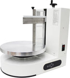 TECHTONGDA Cake Cream Spreading Frosting Icing Turntable Automatic Coating Machine with Graduated Scraper 60-320RPM Rotating Speed for 6-14inch Cakes White