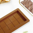 2-Pack 1 Inch Deep Large Silicone Chocolate Bar Molds with Scraper - Extra Deep & Thick Pistachio Chocolate Bar Molds for Stuffed Chocolate Bars and DIY Dubai Knafeh Chocolate Bar