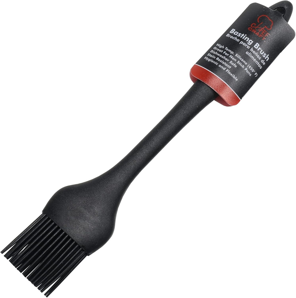 Chef Craft Premium Silicone Basting Brush, 10.25 inch, Black