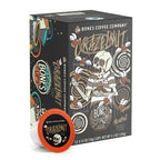 Bones Coffee Company Crazelnut, Hazelnut Flavored Coffee Pods, Low Acid Medium Roast Single-Serve Bones Cups, Compatible with 1.0 & 2.0 K-Cups Brewers Coffee Maker, 12 Count