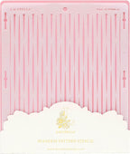 Cake Baking Stencil - Seamless Delicate Pattern for Decorating Tall Double Barrel Cake to Use with Buttercream, Royal Icing, Ganache, Paint, Airbrush (FOLD)