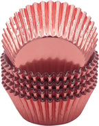 Standard Rose Gold Foil Cupcake Liners Muffin Baking Cups for Party and More, 100-Count