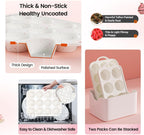 Silicone Muffin Pans for Baking 1 Pack, 2.8 Inch with Metal Reinforced Frame, Regular Size Nonstick Silicone Cupcake Pan 12 Cups for Baking Homemade Muffins, Cupcakes, Dishwasher Safe BPA Free