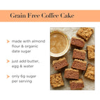 Stellar Eats Grain-Free Coffee Cake Baking Mix | Gluten-Free, Dairy-Free, Plant-Based, Paleo-Friendly, Naturally Sweetened with Date Sugar, Certified Kosher | Almond Flour-Based | 12.6 oz | 2 Pack