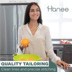 HANEE Cotton Aprons for Women and Men | Cross-Back Apron with Pockets