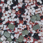 Halloween Sprinkles Gravestones & Bones & Eyes & Skull Topper Edible Themed Sprinkles For Cookie Decorating, Chocolate Desserts, Cupcakes, Ice Cream 4.58OZ