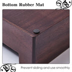 Wooden Espresso Knockout Box, 58mm Espresso Storage Box, Suitable For Storing 58mm Espresso Mashers, Dispensers, Natural Walnut Wood Masher Base (coffee)