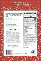 LillyBean Gluten Free Moist Red Velvet Cake and Cupcake Mix with No Artificial Colors - Dairy and Soy Free, Vegan - Makes Delicious Desserts - Cakes, Donuts, Cake Pops - 12 oz