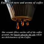 Ceramic Reusable Coffee Filter Dripper Paperless Sustinable Mt. Fuji Made in Japan (Cherry blossoms)