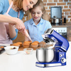 Kitchen in the box Stand Mixer,3.2Qt Mini Electric Food Mixer,6 Speeds Portable Lightweight Kitchen Mixer for Daily Use with Egg Whisk,Dough Hook,Flat Beater (Reflex Blue)
