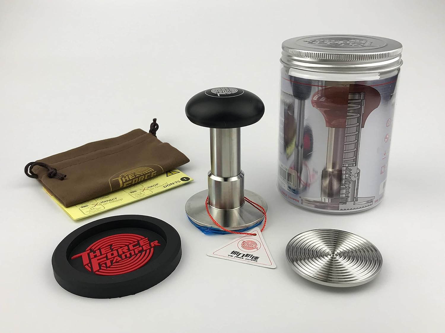 The Force Tamper Automatic Impact Coffee Tamper Adjustable Const Pressure and Autoleveling Extend Set New