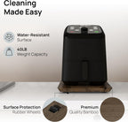 Ibyx Elegant Sliding Tray for Your Coffee Maker & Heavy Kitchen Appliances - Sturdy, Slides Easily from Under The Cabinet (Brown, 9.5”W x 14”D)