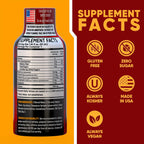 B12 Overload Extra Strength Energy Shot – Pomegranate – 260mg Caffeine, 14000% B12, Electrolytes – Energy & Vitality Support – Zero Sugar No Calories – Vegan, Kosher, Gluten-Free – 1.93 fl oz, 24-Pack