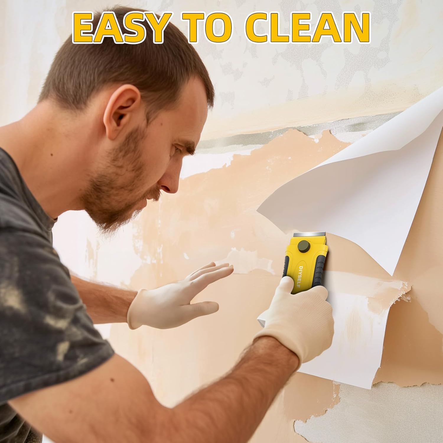 DIYSELF Razor Blade Scraper | 1 Pack Razor Scraper with 15 Razor Blades | Razor Blade Scraper Tool Kitchen | Glass Scraper | Window Scraper | Glass Stove Top Scraper | Paint Scraper | Cooktop Scraper