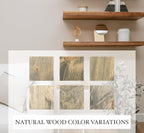 URBANDI, Rustic Floating Shelves, Set of 2, Hidden Bracket, Solid Wood, Heavy Duty, Wall Mounted Shelves, (Grey, 12Wx12D)