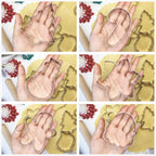 Large Christmas Cookie Cutters, 4" Holiday Cookie Cutters Shape with Recipe Instruction Gingerbread Men,Christmas Tree,Snowflake, Candy Cane,Santa Face and Snow Man for Baking