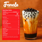 Fanale Brown sugar Popping Boba Pearls, Vegan, Non GMO, Gluten Free, Fat Free, Perfect for Bubble Tea, Smoothies, Ice Cream, Desserts, and Beverages