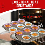 Flexzion Muffin Tray Cupcake Baking Pan 2 Pack, 12-Cup Nonstick Carbon Steel Muffin Tin Non-Stick Cupcake Tin Bakeware Accessories for Baking Cupcake Muffin Brownies Snack, Fridge Safe, Champagne Gold