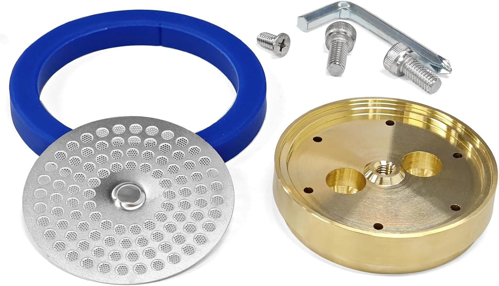 GA200IM Brass Tune Up Kit Compatible with Gaggia IMS Precision Screen, Stainless Shower Holder, Silicone Gasket fits Gaggia Coffee, Classic Coffee, Classic V1, Classic Pro V3, Carezza