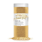 BAKELL Bright Gold Edible Glitter, 50 Grams | TINKER DUST Edible Glitter | KOSHER Certified | 100% Edible Glitter | Cakes, Cupcakes, Cake Pops, Drinks, Dessert Vegan Glitter & Dusts (50g, Bright Gold)