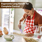 MOJOHAND Bread lame for Dough, Magnetic & Reusable Bread Lame Dough Scoring Tool, Anti-Slip Handle with Long Retractable Razor blades, Sourdough Scoring tool for Bread Making (Purple)