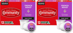 Community Coffee French Roast 12 Count Coffee Pods, Extra Dark Roast, Compatible with Keurig 2.0 K-Cup Brewers, 12 Count (Pack of 2)