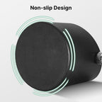 6.3 Inch Stainless Steel Knock Box Espresso Large Capacity with Non-Slip Base Espresso Knock Box Black Coffee Knock Box with Removable Knock Bar Espresso Machine Accessories