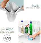 The Original Under Sink Mat - Silicone Waterproof mat, Trimmable, Easy to Clean, Kitchen Cabinet Liner, Undersink Waterproof mat, Disinfection Surface - 31" x 22" or Smaller