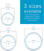 GROSCHE Milano Stovetop Espresso Maker Replacement - 3 Espresso Cup Size Silicone Gasket Seals (3 Seals) & 1 Replacement Filter Screen Kit for Moka Pots