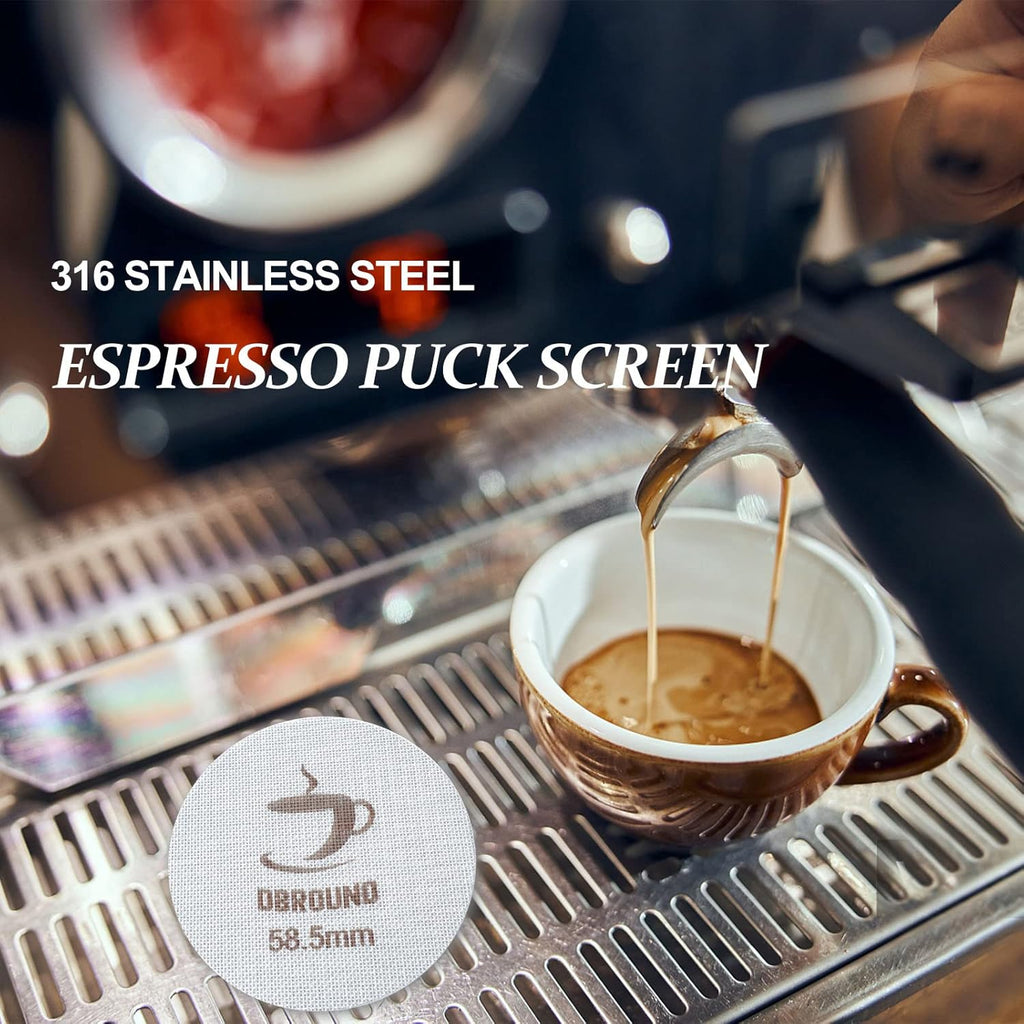 Puck Screen 51mm - Reusable Espresso Puck Screen, 316 Stainless Steel Coffee Filter Mesh Screen for Espresso Portafilter,Coffee Products,Perfect Tool to Better Shot and Keep Shower Head Clean