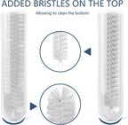 Straw Cleaner Brush Set, 12-Piece 11.8 Inch Long Botthle Cleaning Brush, Nylon Tube Brush Kit for Straws on Tumbler, Water Bottle, Sippy Cup and Pipes, Tubes or Tea Pot Spout